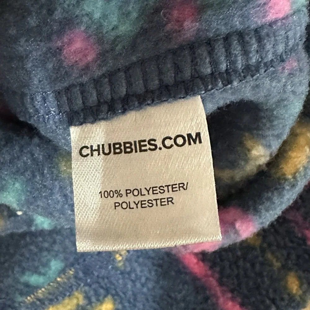 Chubbies Fleece Pullover Jacket Adult Medium 1/4 Zip Pullover‎ Fast Shipping